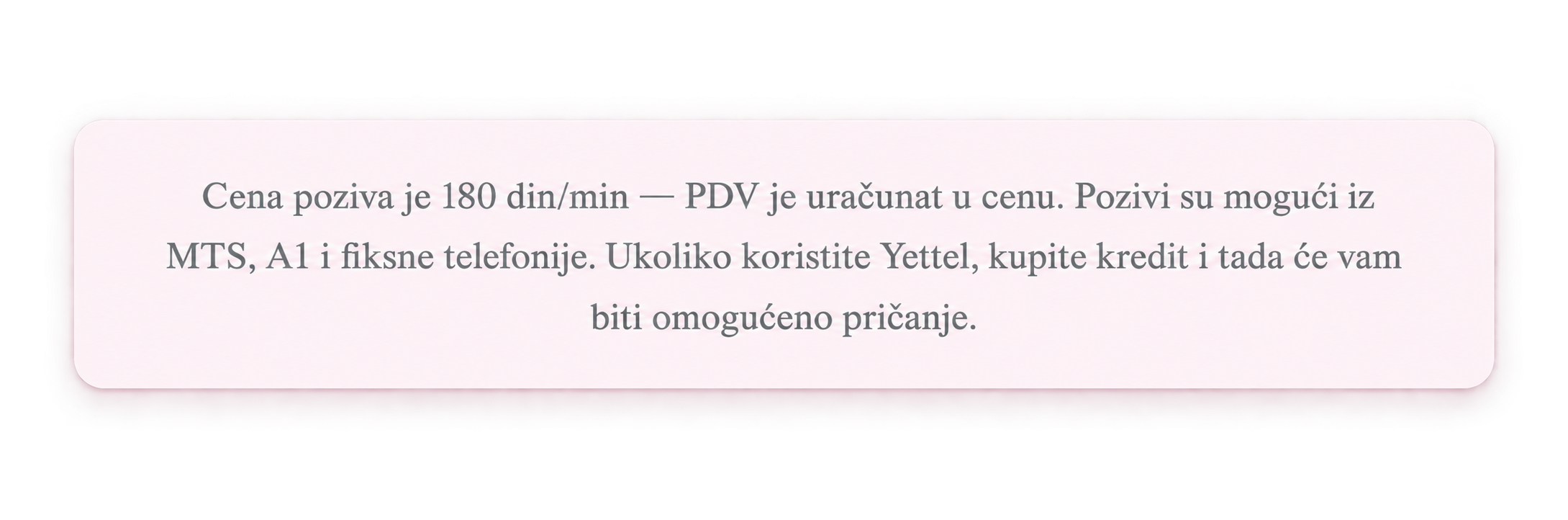 Hotline Srbija Cena